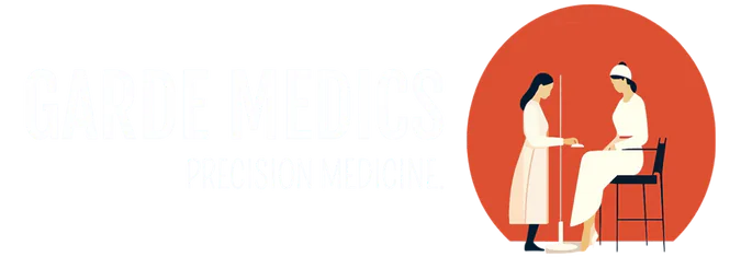 Clinic illustration of a healthcare professional attending a female patient, symbolizing care and precision medicine at Dr. Swapnil Garde Best Cardiologist in Bhopal.